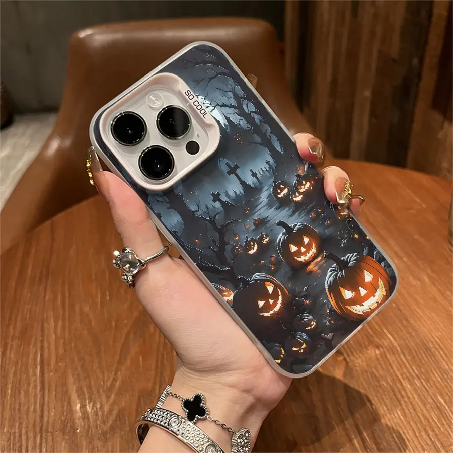 Телефон Halloween Cross Evil Pumpkin для iPhone 17–11 Pro Max Plus