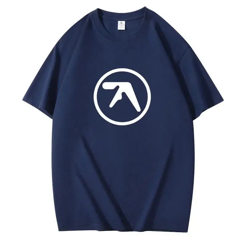 2025 Men's Black T-Shirt Men T Shirt Print Cotton Short Sleeve T-shirt Male Funny Present Fashion Aphex Twin Short Sleeves