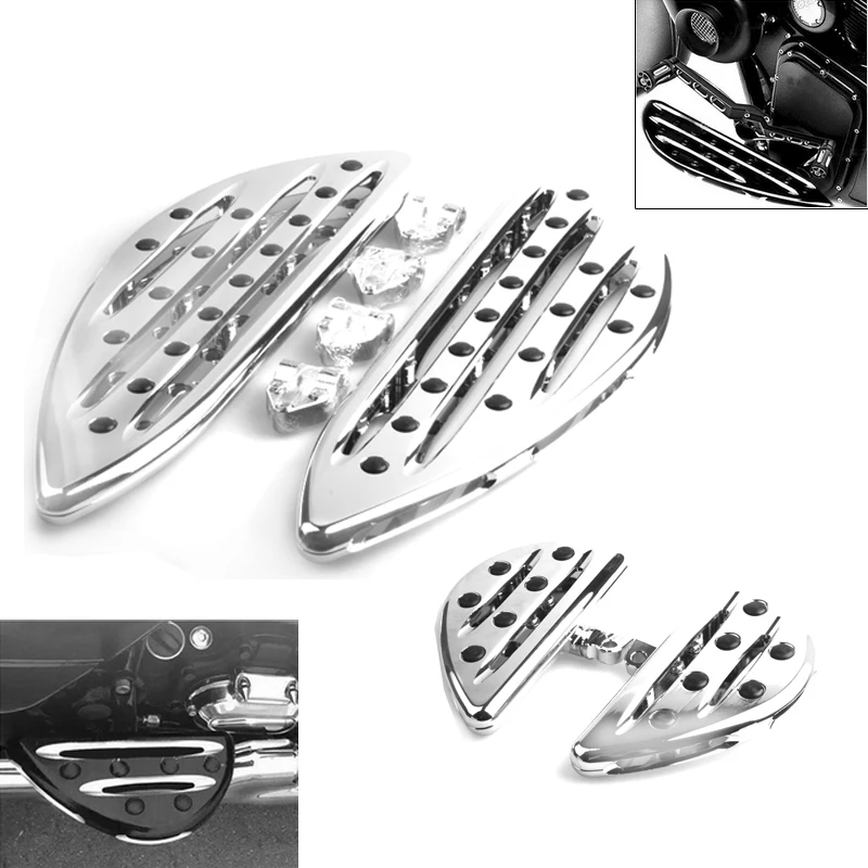 

Motorcycle Driver Front Floorboard Passenger Rear Footpeg Footrest Pedal For Harley Touring Softail Dyna Sportster Accessories