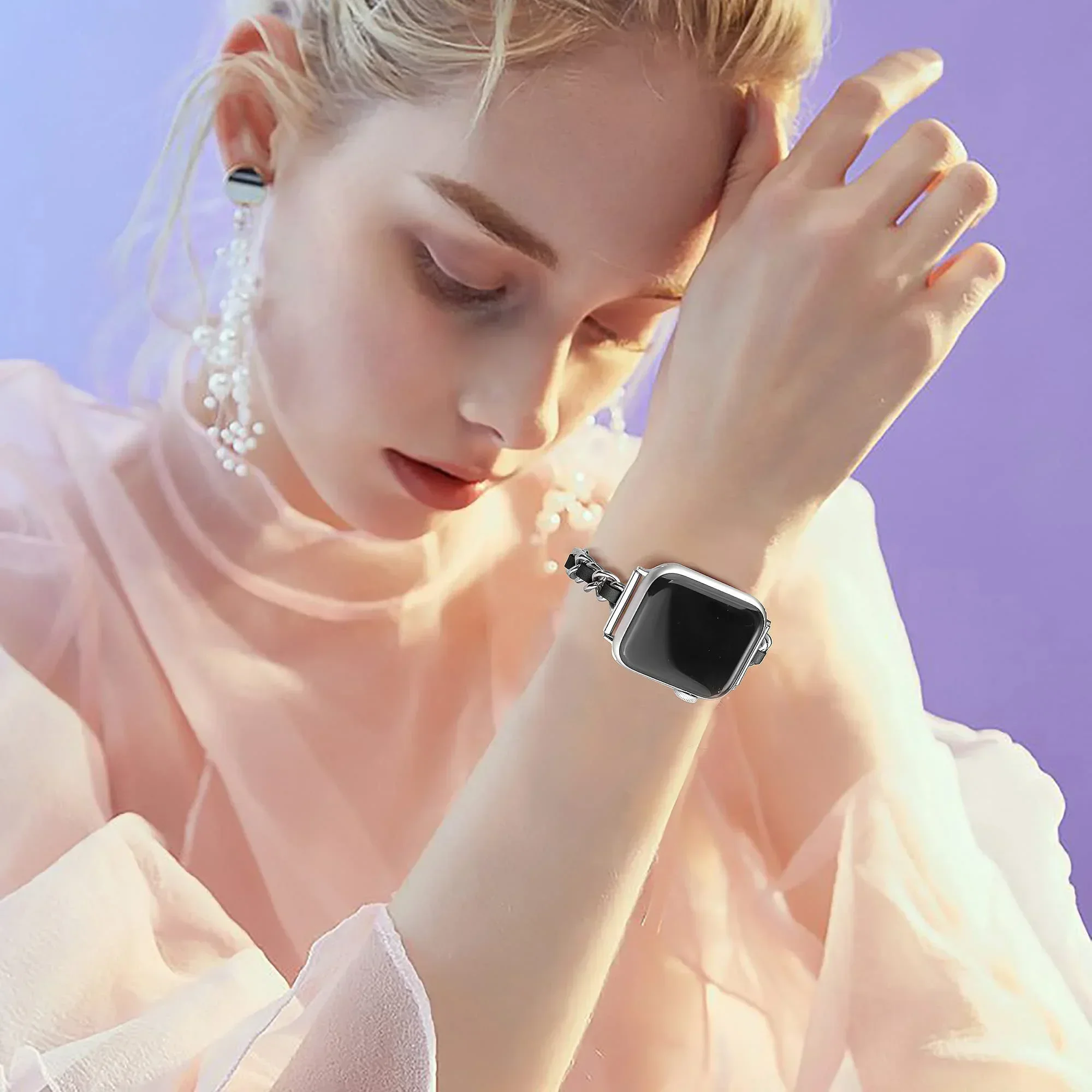 Cinturino in acciaio inossidabile per cinturino Apple Watch 49mm 38mm 42mm 40mm 44mm Bracciale in metallo iWatch Series 8 7 6 SE 5 4 3 2 1 cinturino ultra