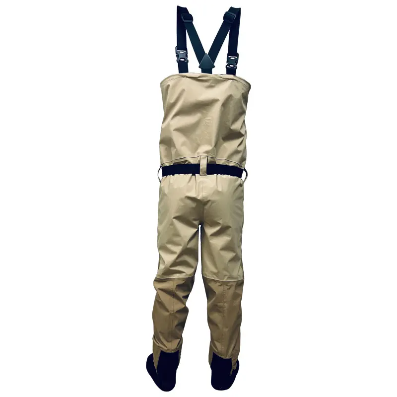 Unisex Zipper Fly-fishing Chest Wader Nylon Shell with Membrane Tricot Stockingfoot Breathable Wading Pants Fisherman Catch Fish