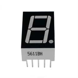 5PCS 0.56 inch 1 digit 7 segment Common cathode Red Led display new