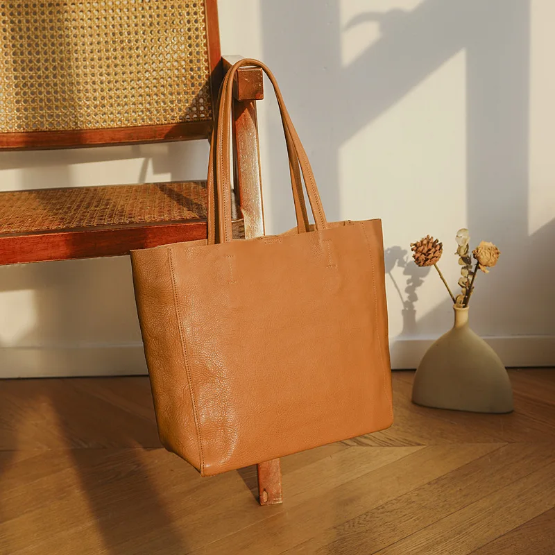 

Nesitu Highend Vintage A4 Coffee Black Brown Full Grain Genuine Leather Hobos Women Shoulder Bag Handbag Female Purse M9165
