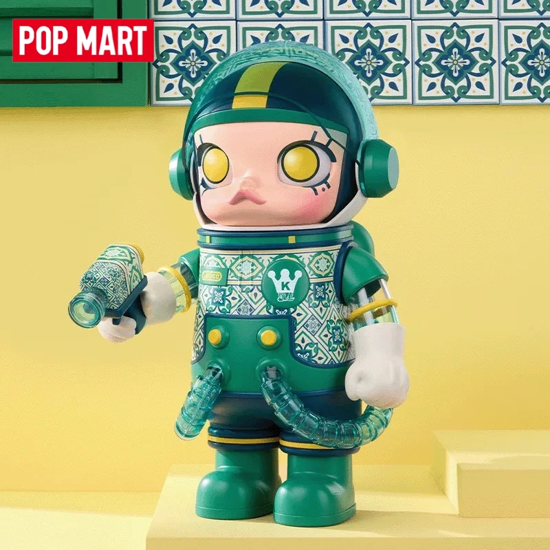 

Оригинальная фигурка POPMART MEGA SPACE MOLLY 400% Portuguese Tiles, эксклюзивно для Макао, милая трендовая игрушка, большие украшения