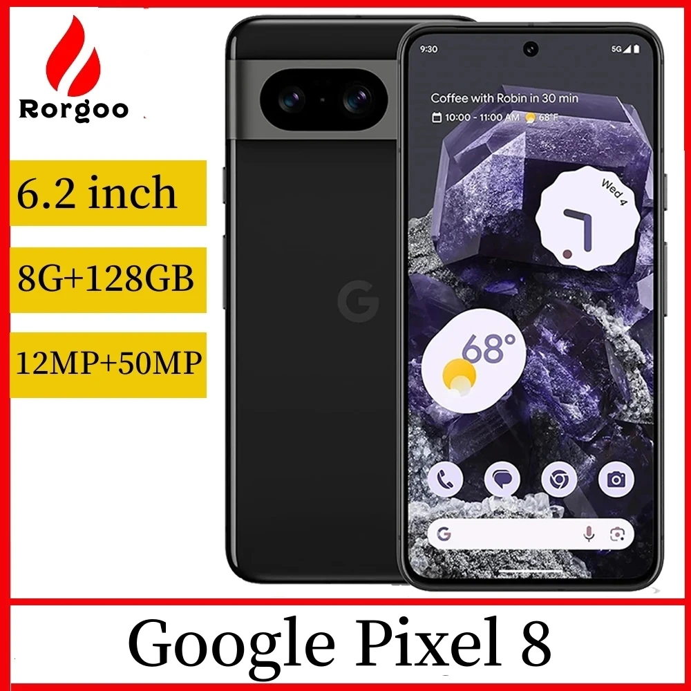 Google Pixel 8 128GB 256GB ROM 5G Original 6.2