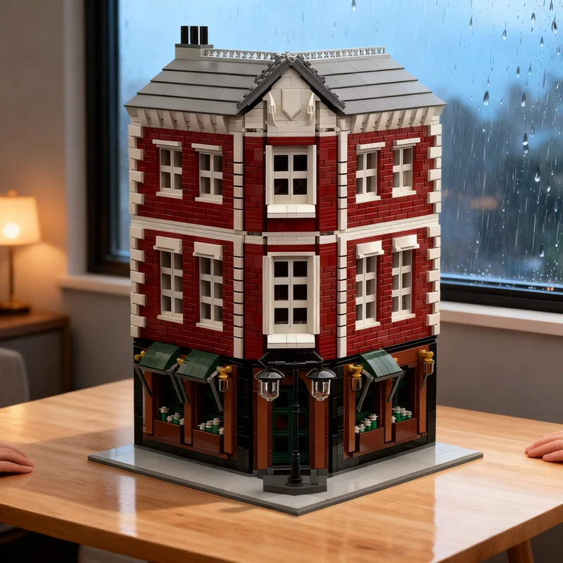 

3845pcs MOC London Pub Modular Streetscape Model Building Blocks Toy Gift Creative Display Collectible Desk Premium Adult Kids