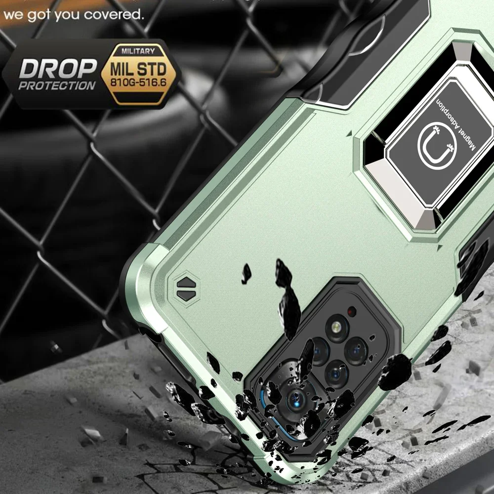 حافظة مدرعة مقاومة للصدمات لهاتف Redmi Note 11 11S 12 Pro + 5G حافظة خلفية للهاتف لهاتف Xiaomi Redmi Note 10 10S 10A 10C