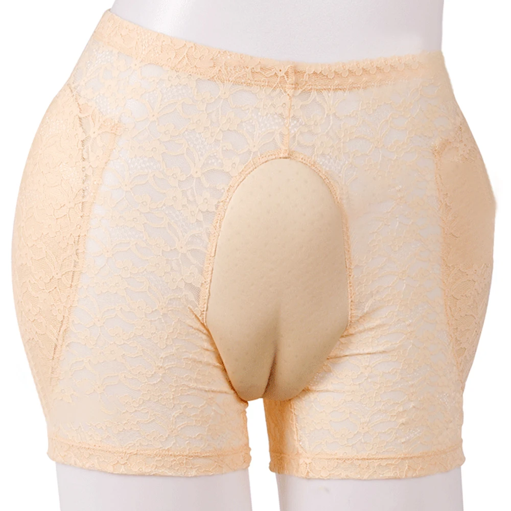 سراويل داخلية للرجال من الدانتيل سيسي، مادة مريحة من القطن + البوليستر، ملابس داخلية للإخفاء من Gaff، المتحولين جنسيا #3