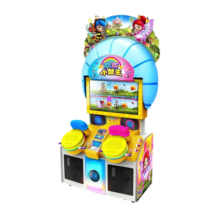 

Музыкальная машина Happy Little Drum King, аркада боксерского типа для монет, игра-толкатель, металл, дерево, материал