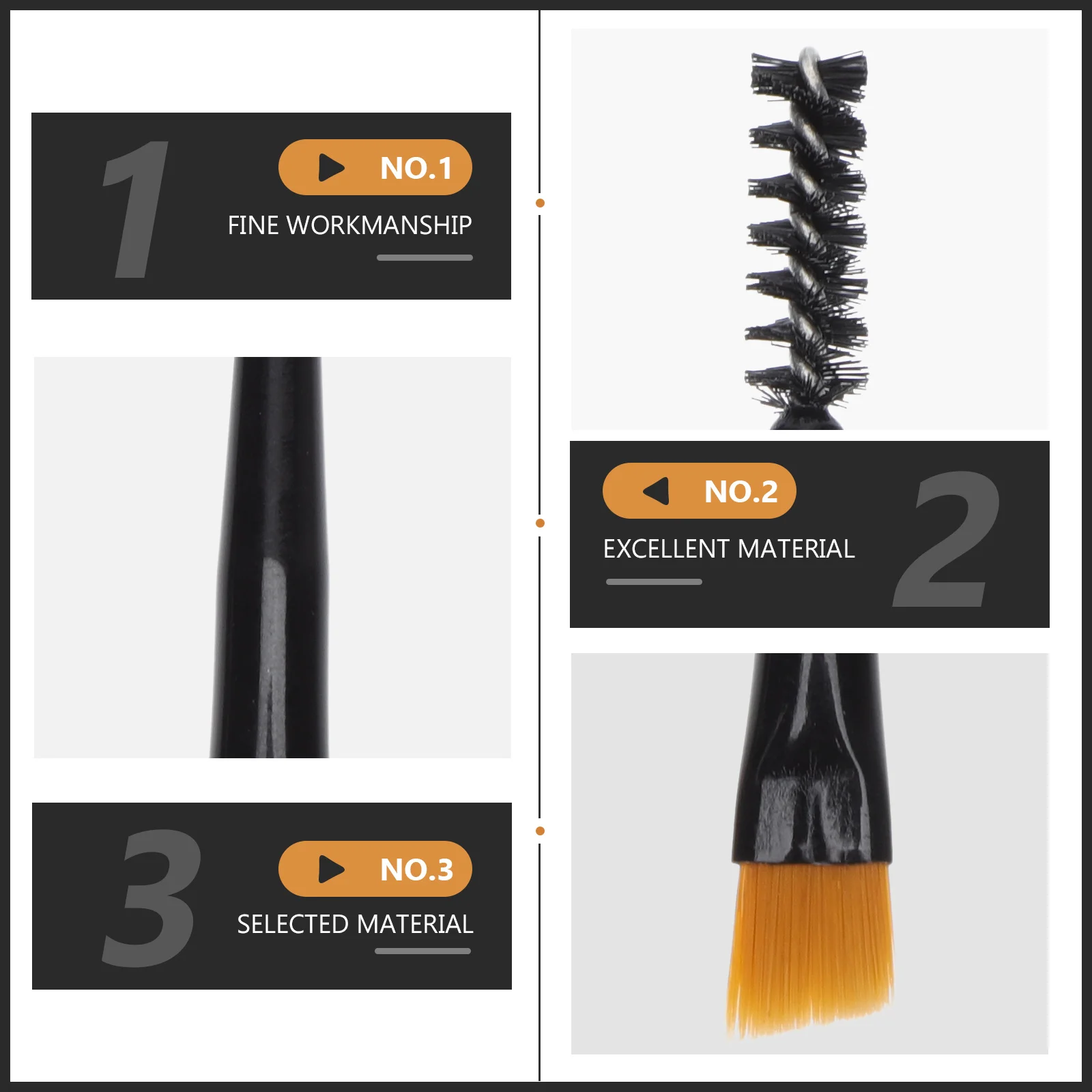 

6Pcs Eyebrow Brush Eyelash Beauty Comb Long Lasting Durable Safe Gift for Friends Family Eyebrow Brush Eyelash Grooming Tool