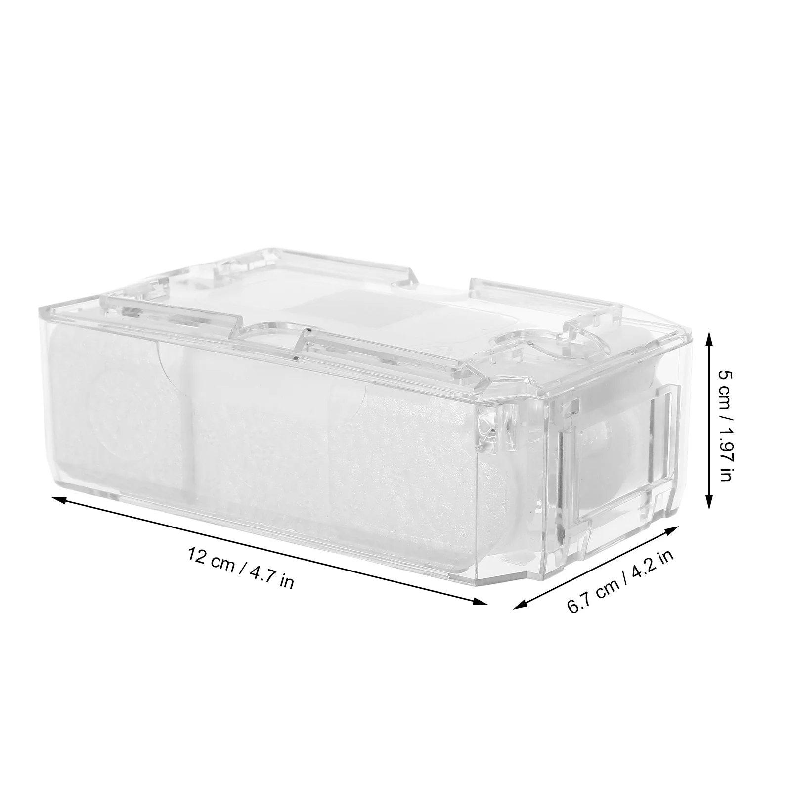 7 pièces 7 pièces Transparent support de montre boîtier conteneur affichage plateau de rangement voyage unique