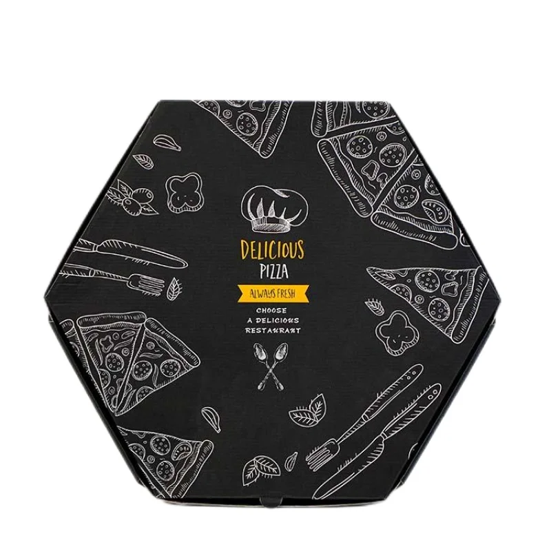 Alumínio Foil Pizza Box, adequado para Takeaway, atacado, produto personalizado, 6 8 10 12 14 16 Polegada