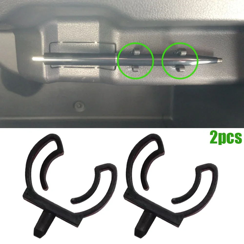 2Pcs For Audi A4 B5 B6 B7 B8 B9 1994 1995 1996 1997 1998 - 2024 Car Glove Box Organizer Lock Pencil Tray Clips Rivets Black New