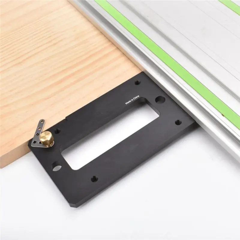 A98E-Woodworking 90 Degree Track Saw Square Guide Rail Square Right-Angle Guide Rail Stop Electric Circular Saw Track