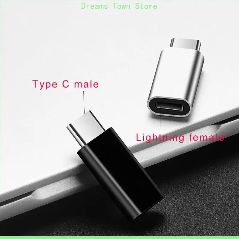 HX6A 8 Pin for Lightning Female to Type C Male Adapter Converter for S10 S9 Notebo