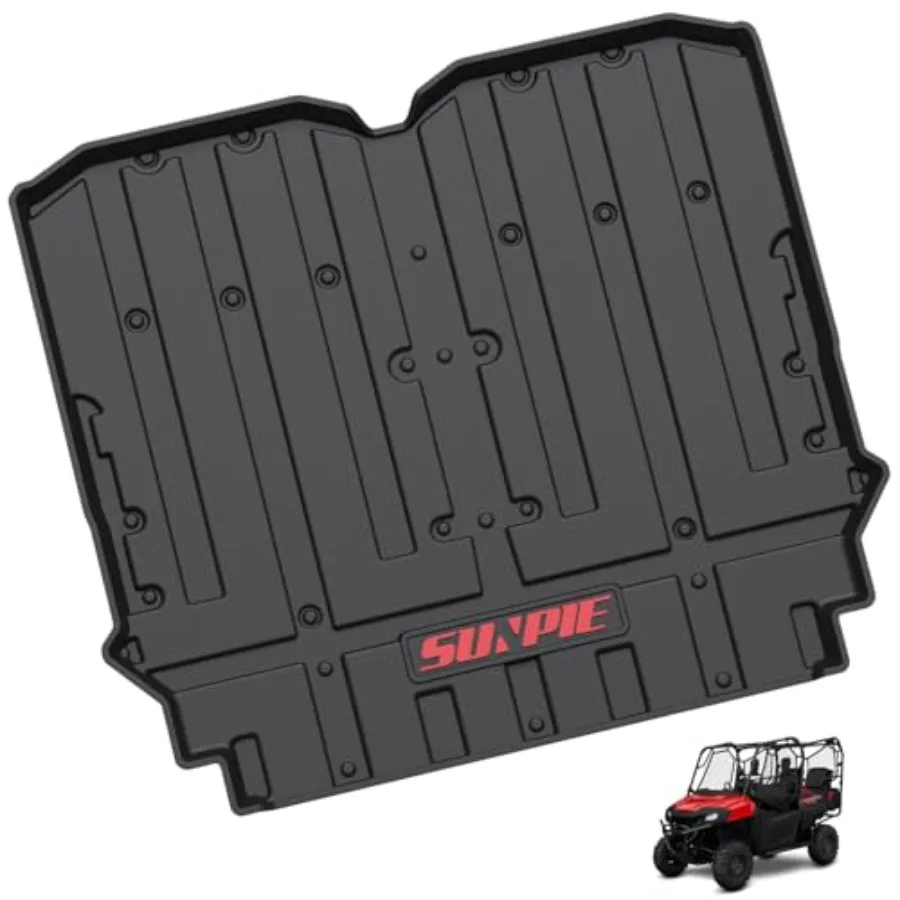 

Bed Liner Cargo Mat Compatible with Pioneer 700-4 2014-2026 Rear Cargo Mats TPE All Weather Protector for Honda SXS Not for 700