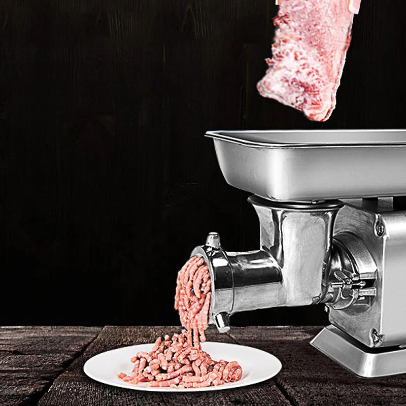 مفرمة اللحم الكهربائية 1800 وات مفرمة مطبخ منزلية للحوم المفروم السجق ستوفير الطعام المعالج المروحية