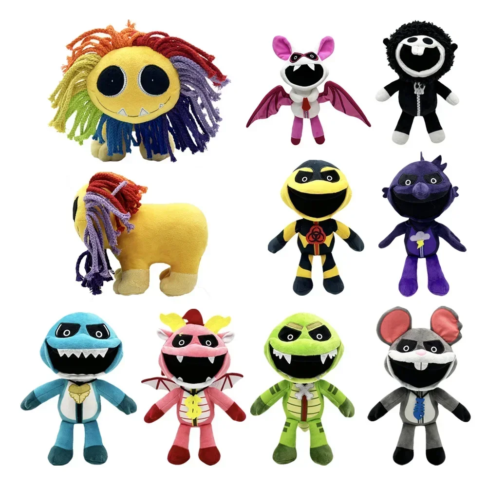 

2024 New Nightmare Critters Plush Yarnaby Colorful Lion Toy Stuffed Nightmare Animal Soft Toy Doll Halloween Christmas Gift