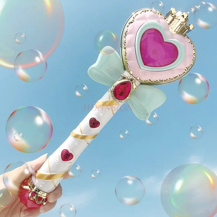 Children's fully automatic bubble blowing toy with bubble blowing stick