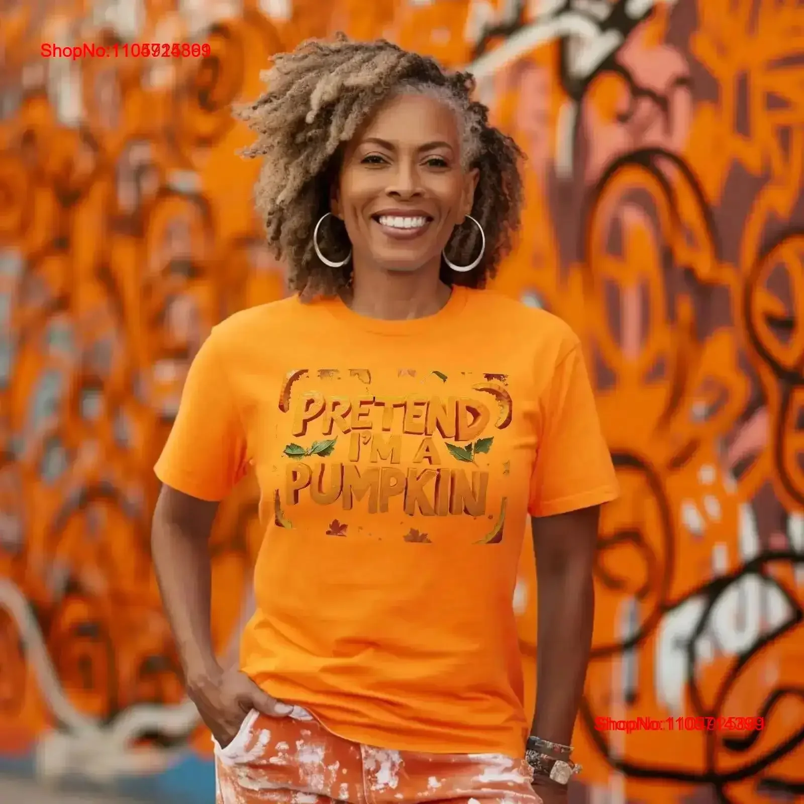 Pretend I'm a Pumpkin Halloween T Shirt Funny Design vintage Washed Stretched Versatile Breathable fashion designer clothes