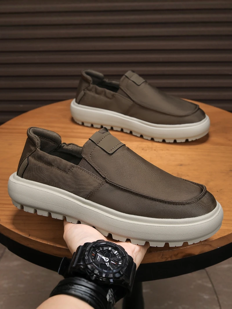 

Men's Summer Breathable Thick Bottom Slip-On Beijing Shoes Sports Commuter Casual Anti-Slip Loafers Board Shoes