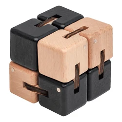 Woodiness Infinite Magic Cube juguetes antiestrés para niños, Spinner de mano fácil de jugar, juguetes para aliviar el estrés cúbico de oficina para niños