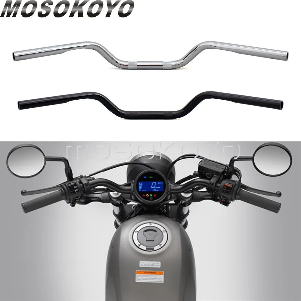 

1" Universal Handlebar 25mm Handle Bars For Harley Sportster XL 883 1200 XL883 XL1200 Custom Iron Low Chopper Bobber Cafe Racer