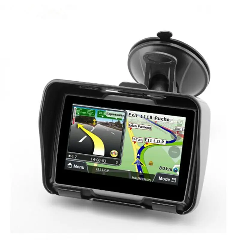 Картина 3: 2025 Мотоциклетная GPS-навигация IPX7 Водонепроницаемый FM-AVIN-Bluetooth GPS-навигатор-трекер Bullit в 8 ГБ FM бесплатная карта igo
