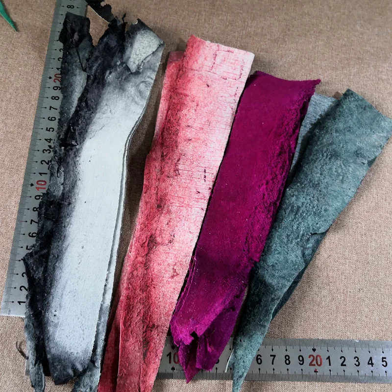 Non-Polished Real Stingray Skin, Leather Leftover Craft Material for Watch Straps, 20x3cm, 1.2-1.6 mm, 1 Piece