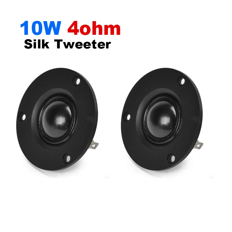 2Pcs 66mm HiFi Speaker 2.5Inch 4ohm 10W Silk Tweeter Speaker Internal dual magnet Planar Tweeter Car Audio DIY Home Theater