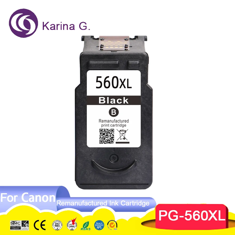 PG560 PG560XL PG-560 PG 560 CL 561 Color Remanufactured Ink Cartridge for Canon PIXMA PIXMA TS5350/TS5351/ TS5352/TS5353 Printer