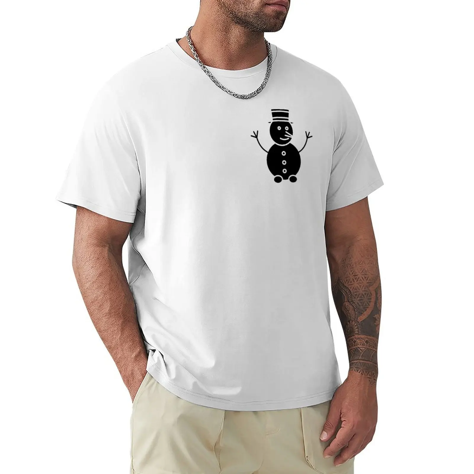 Snow man T-shirt korean fashion anime Men's clothing