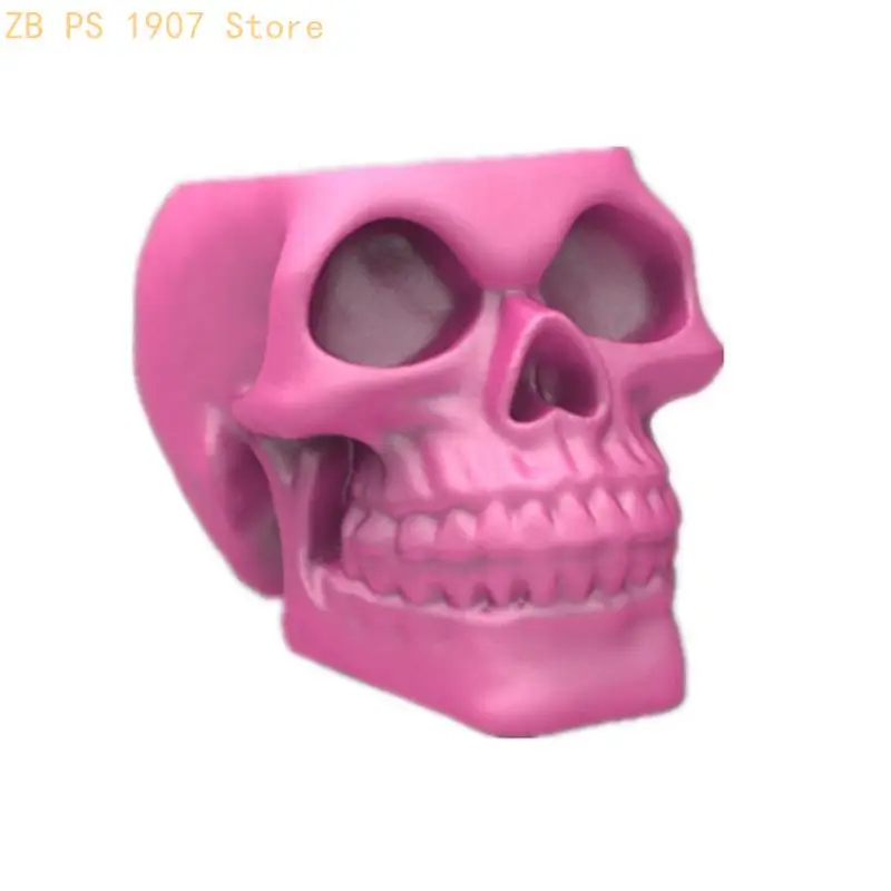 3D Skull Flowerpot Epoxy Resin Mold Succulents Plant Pot Concrete Plaster Silicone Mould DIY Crafts Mold 55KA