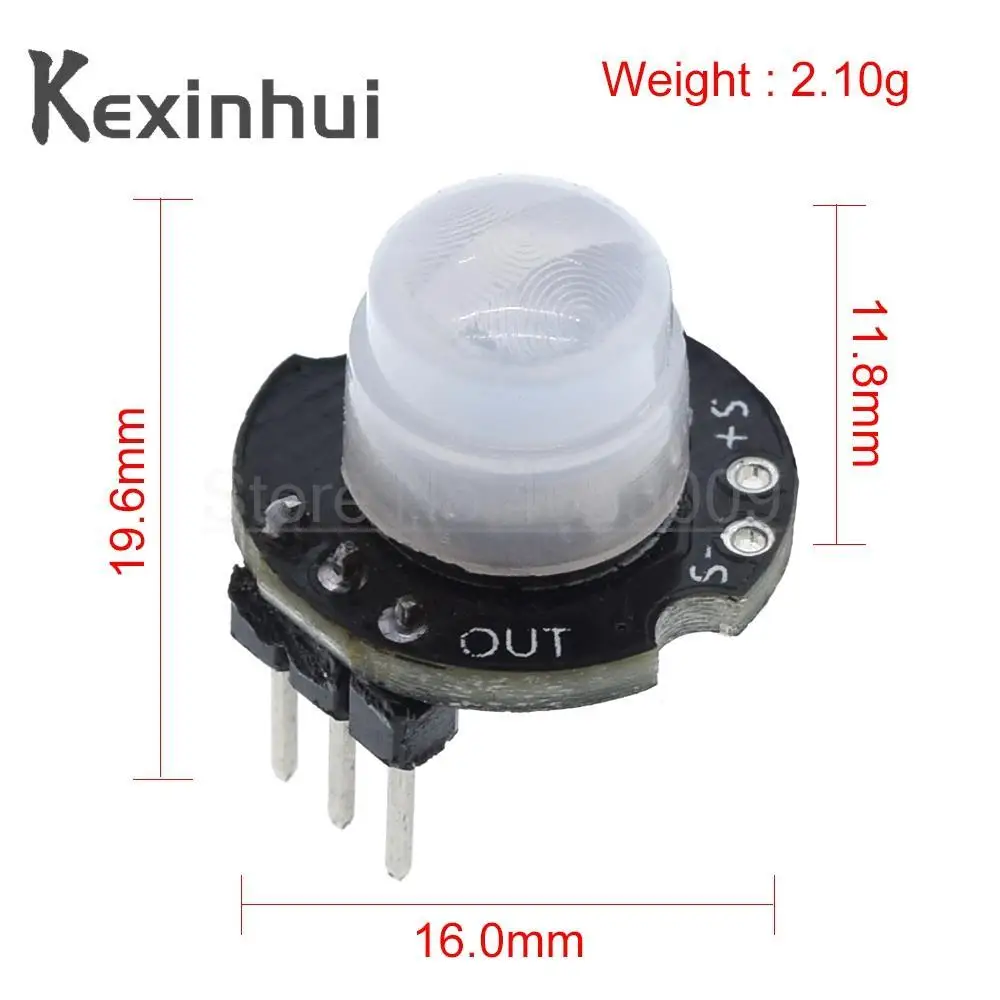 MH-SR602 MINI Motion Sensor Detector Module SR602 Pyroelectric Infrared PIR kit sensory switch for Arduino Diy With lens