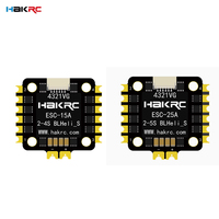 HAKRC BLHELI_S Mini 15A/25A 4in1 Brushless ESC SILABS EFM8BB21F16G 2-4S support Dshot600 Oneshot 20x20mm for RC FPV Racing Drone
