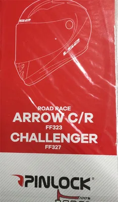 Ls2 Ff327 visiere rosse per lenti per casco accessori per casco con Base per lenti adesive antiappannamento originali