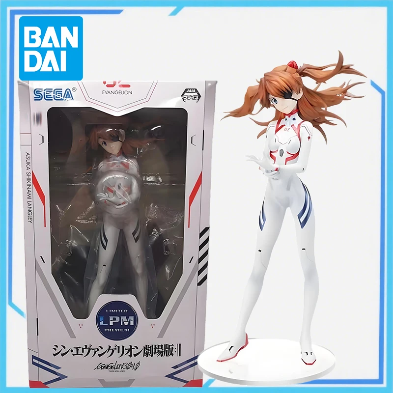 

Bandai Original Ichiban Kuji EVANGELION Anime Figure EVA-13 Asuka Ayanami Rei Makinami Mari Illust Collectible Model Ornaments