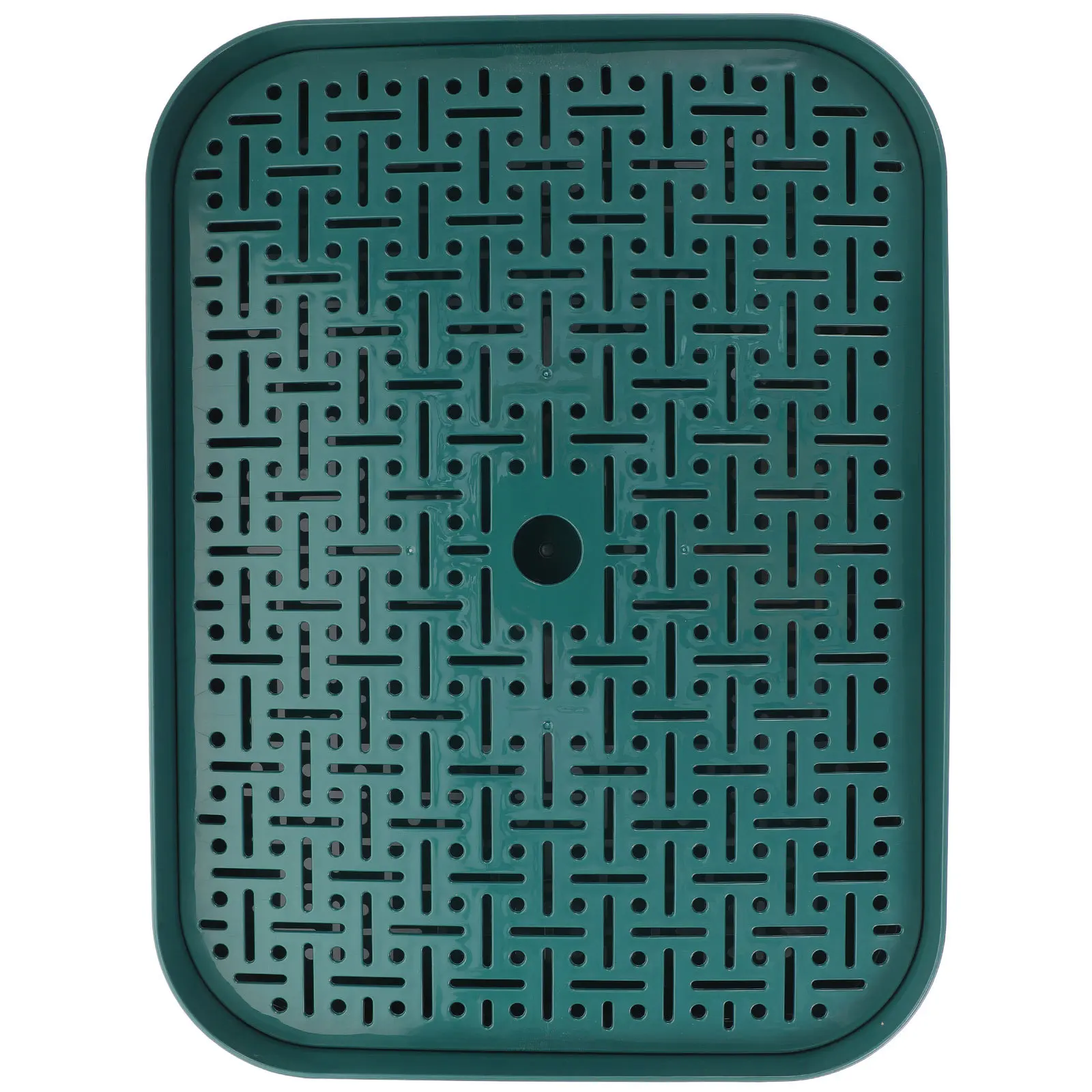 

Double Layer Fruit Draining Tray Premium Kitchen Storage Plate Desktop Tea Tray Drain Board for Home Office