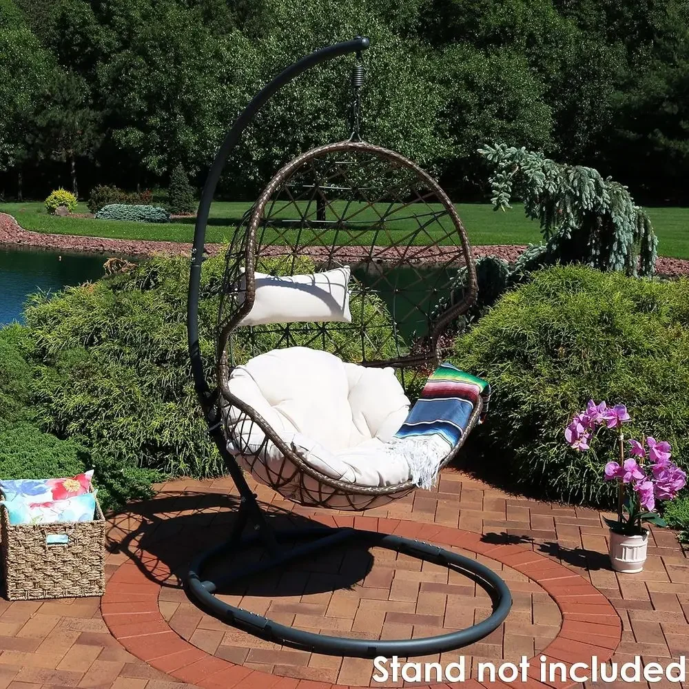 Resin Wicker Hanging Egg Chair 6