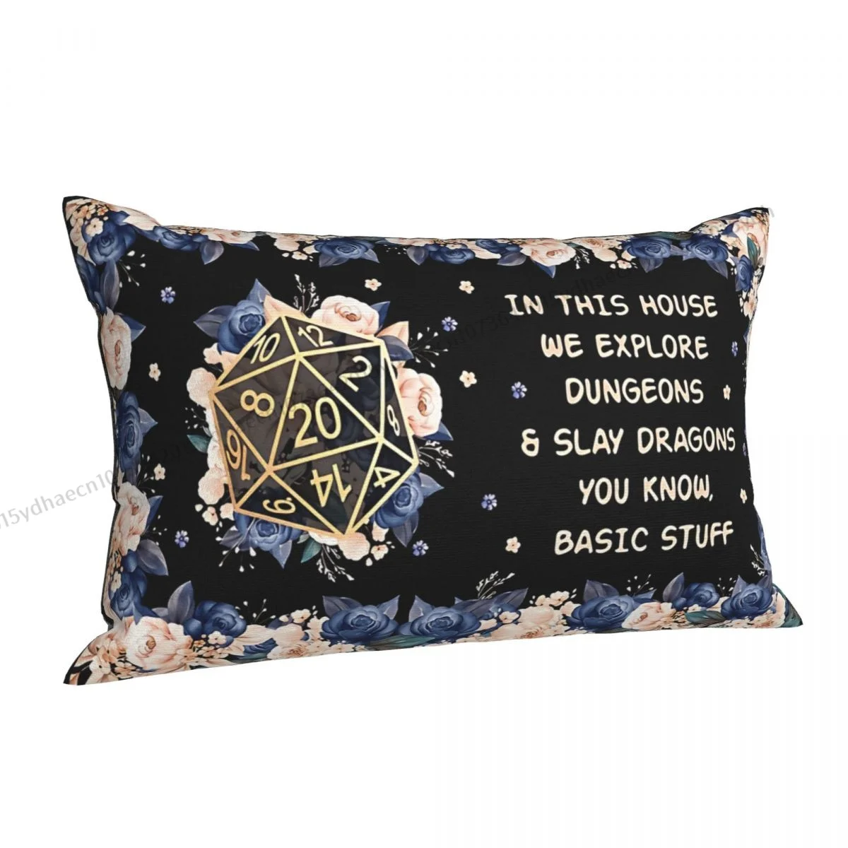 In This House We Explore Hug Pillowcase DND Game Backpack Cojines Sofa Printed Car Pillow Covers Decorative