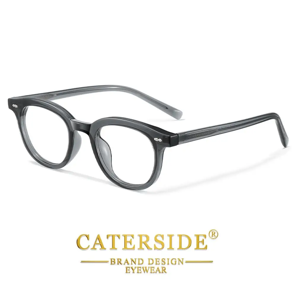 CATERSIDE Klassische Herren-Anti-Blaulicht-Brille Tr-90 Ovaler Brillenrahmen Damen Mode Computer Blaulicht-Schutzbrille – Detail 9