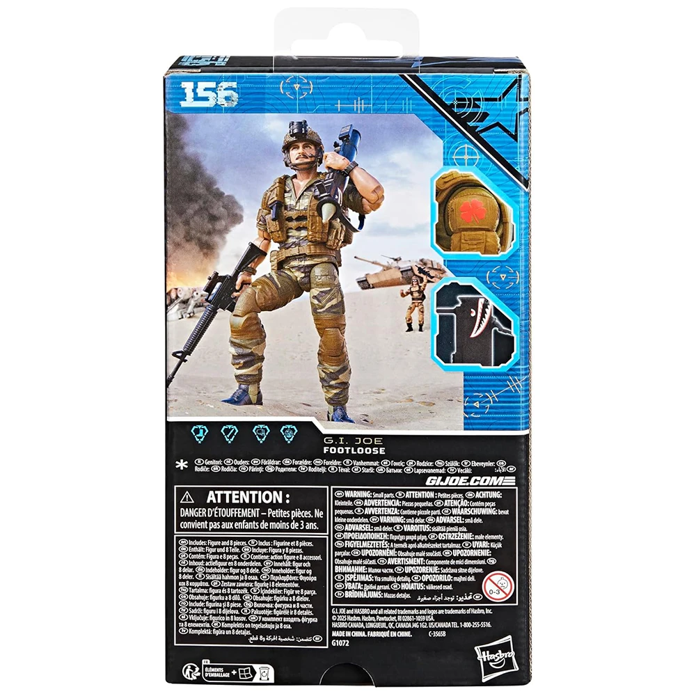 [In-Stock] Hasbro G.I. Joe Classified Series #156 Footloose 6-Inch-Scale Action Soldier Figure Nice Model Gift Toys