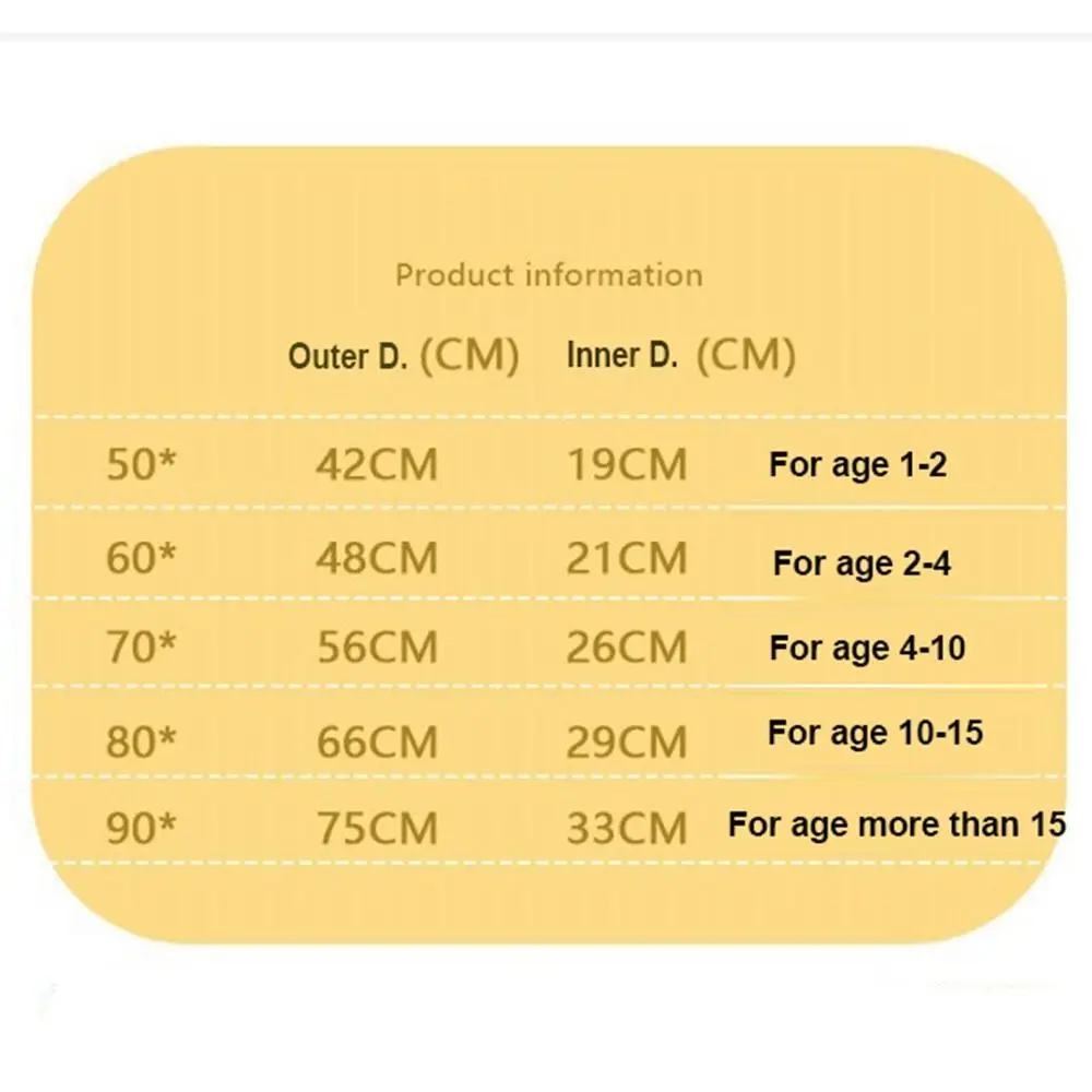 كريستال شفاف طبقة مزدوجة سميكة عوامة للسباحة البلاستيكية معدات الحديقة المائية نفخ وسادة هوائية مزدوجة الطفل تحت الإبط تعويم الدائري