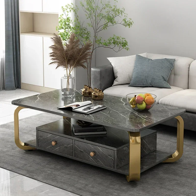 طاولات القهوة لغرفة المعيشة التصميم الحديث وحدة التحكم الفاخرة الحد الأدنى طاولة الاستقبال الجانب أريكة صالون الأريكة الأثاث OA50CT