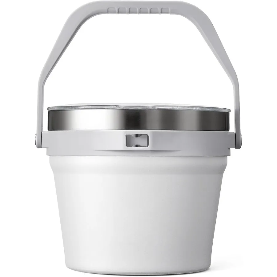 

7L Insulated Ice Bucket with Lid Double Wall Vacuum Stainless Steel Beverage Bucket Keeps Frozen Longer Holds 6 Longnecks or 3