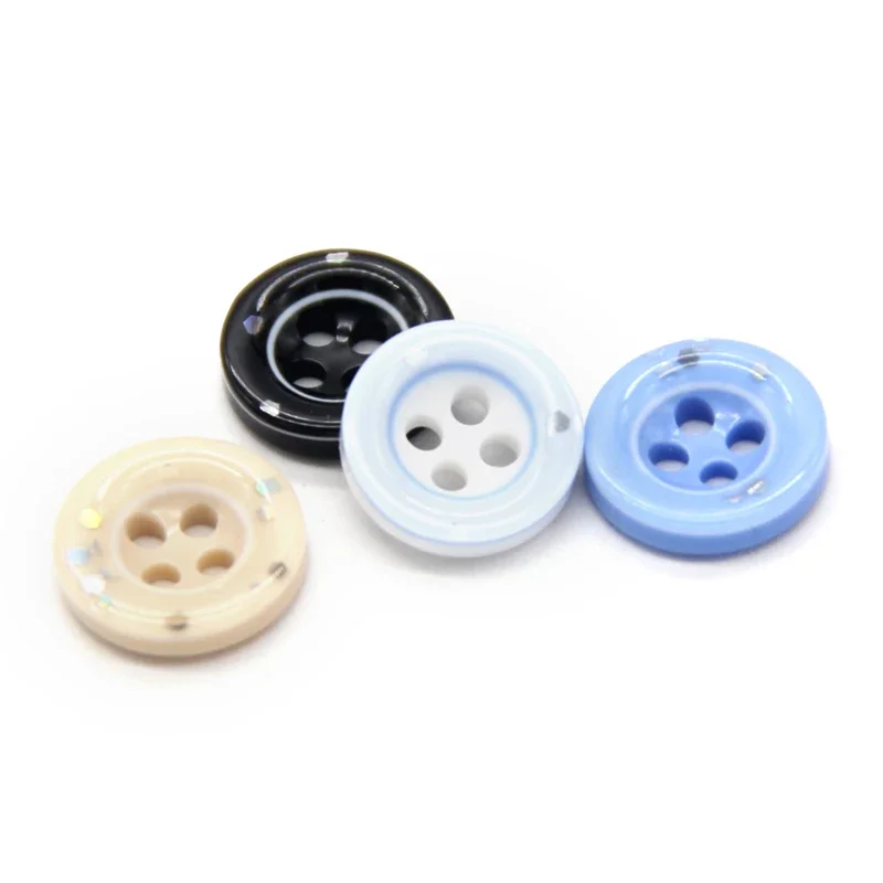 20pcs 9mm Mini Blue Round Sewing Shirt Resin Buttons For Clothing Children Decorative Handmade DIY Crafts Accessories Wholesale