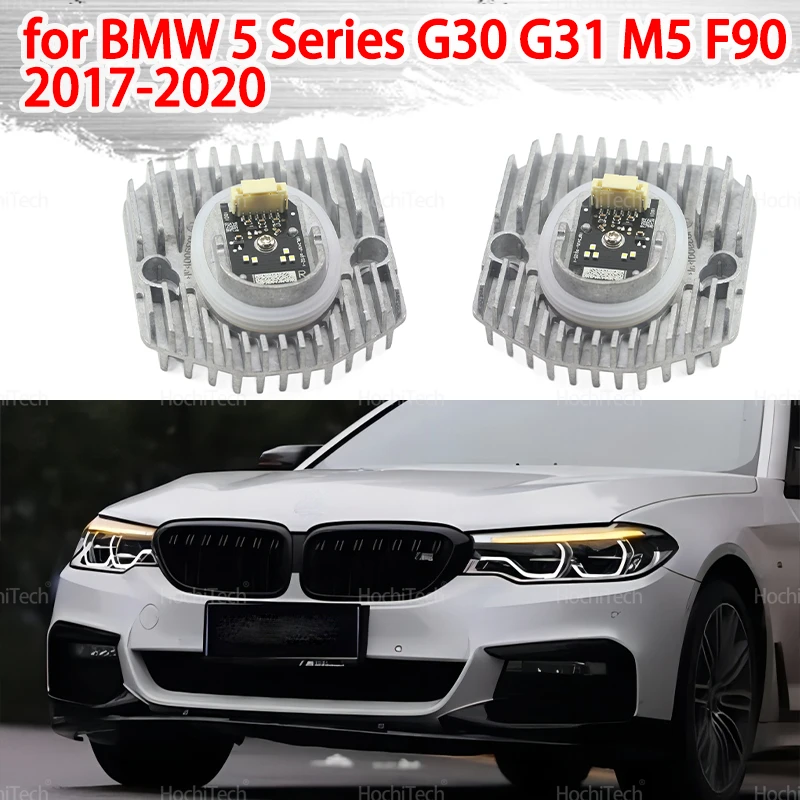 

Адаптивная светодиодная фара для BMW 5 серии G30 G31 M5 F90 2017-2020, вставной диодный модуль, модуль «ангельские глазки» 63117214940 63117214939