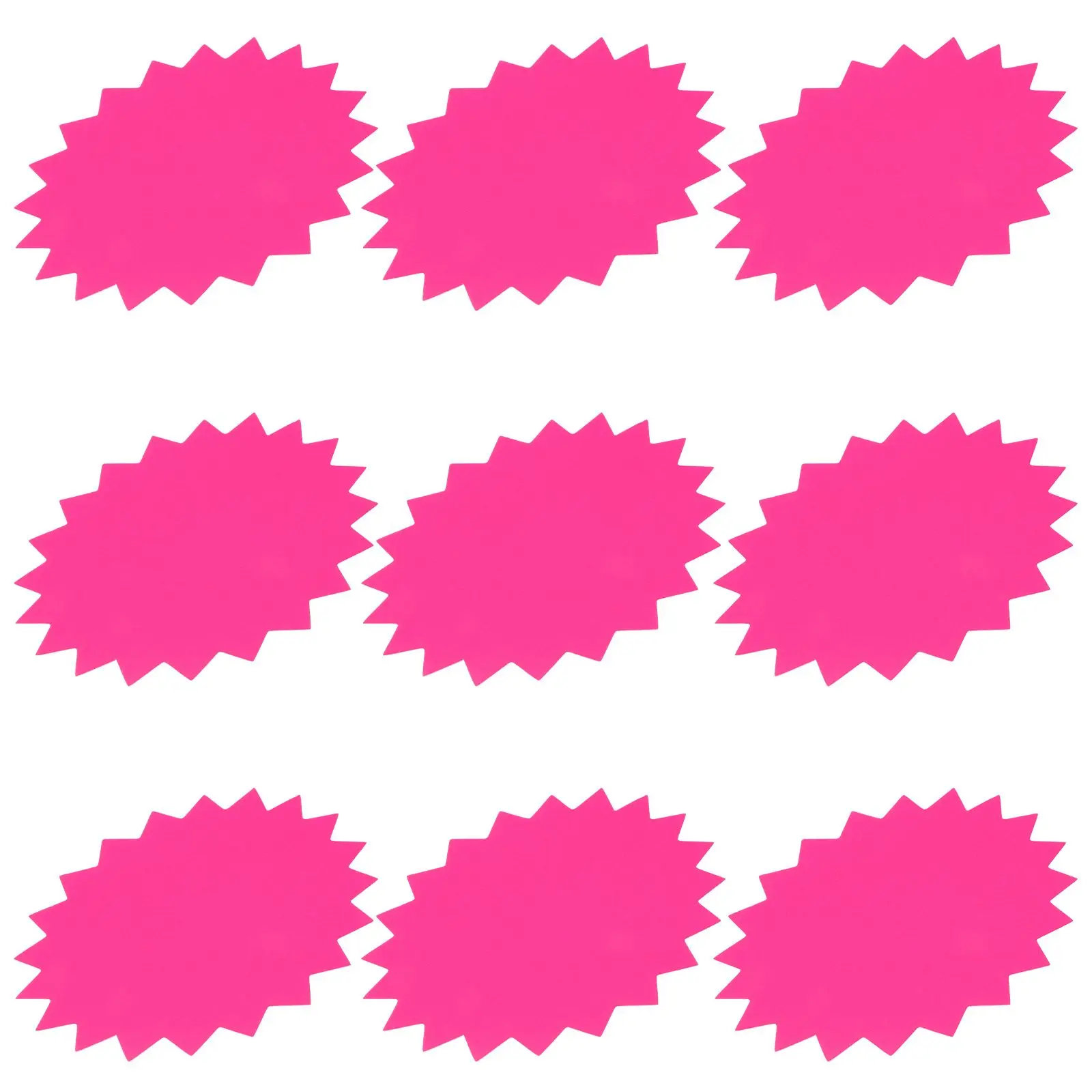 

100 Sheets Fluorescent Paper Price Tags 8x11cm Pink Mid Size Retail Shop Promotional Tools Sale Stickers POP Signs