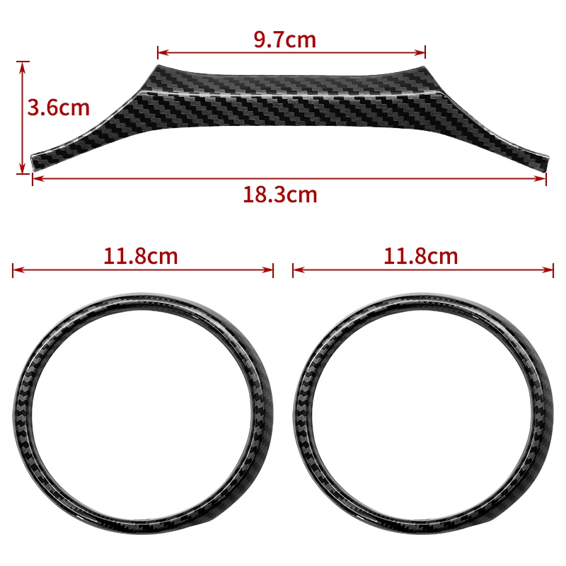Dashboard Cover ABS Dash Board Panel Trim Frame Interior Accessories for Jeep Wrangler 2018-2023 JL JLU  Sahara Gladiator JT
