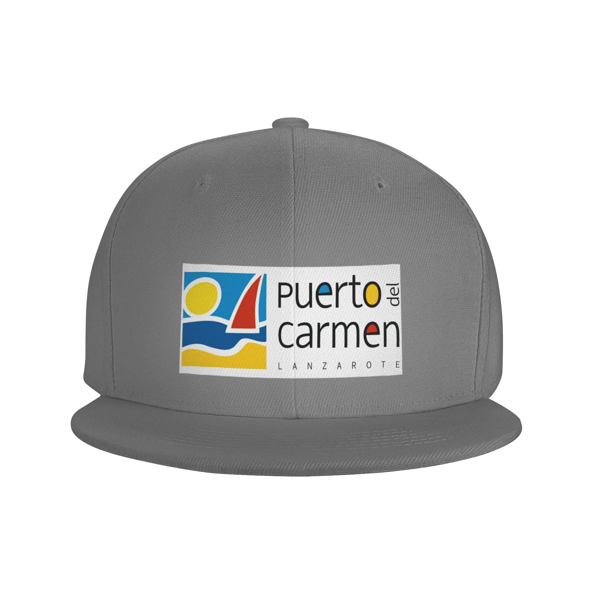 Fashion Puerto del Carmen Lanzarote Flat Brim Sun Hat  Sunshade Sun Cap